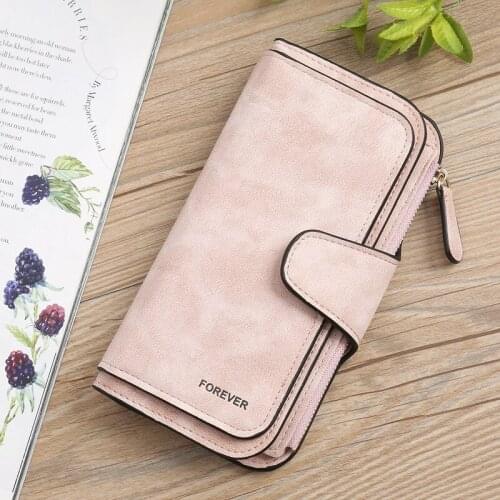 Kelly Belly Womens Korean-style Dull Polish PU Leather Multi-functional Large Capacity Long Wallet Clutch Bag