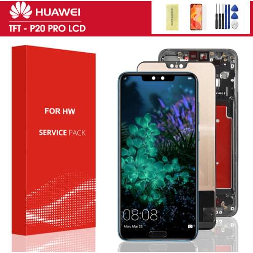 For Huawei P20 Pro LCD Display Touch Screen Digitizer Assembly p20 pro Screen +frame For Huawei P20Pro P20PLus CLT-AL01screen