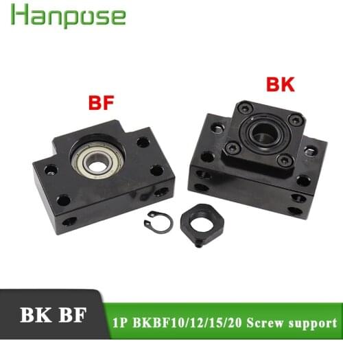 1PCS SFU1204 support unit BK10 BF10 BK12 BF12 BK17 BF17 BK20 BF20 for ballscrew for CNC milling machine