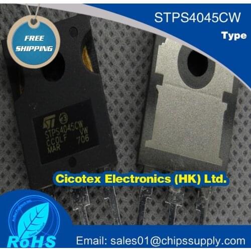 10pcs/lot STPS4045CW TO247 DIODE ARRAY SCHOTTKY 45V TO247-3 4045CW