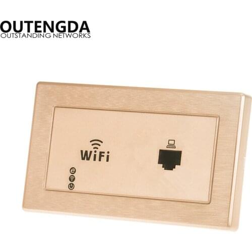 118 TYPE US-Standard Socket WiFi Range Repeater Embedded WIFI Panel AP Router Hotel room WIFI covered in wall AP