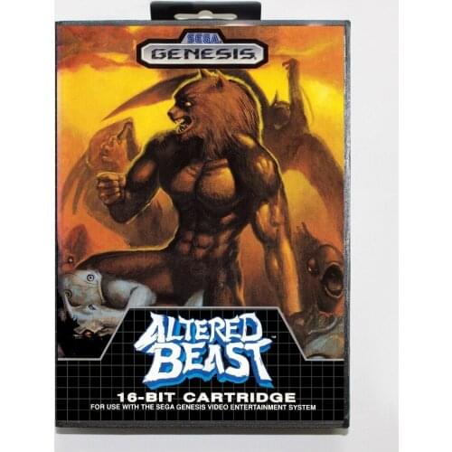 16 bit Sega MD game Cartridge with Retail box - Altered Beast game card for Megadrive Genesis system