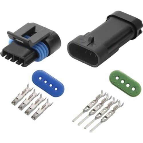 4 Pin Waterproof Automotive Connector Socket Intake Pressure Sensor For BUICK Motorcycle Car Marine 12162190