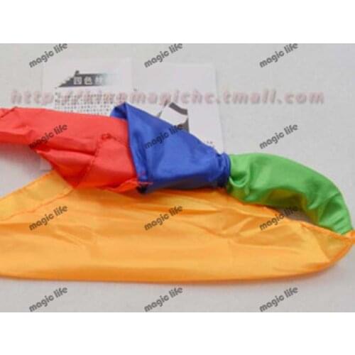 Colour Change Silk Scarves change color double color changing magic toy magic trick magic prop 5pcs each lot