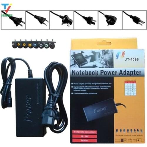 50pcs/lot Wholesale Universal 96W 4.0A DC Laptop Notebook AC Charger Power Adapter with Plug