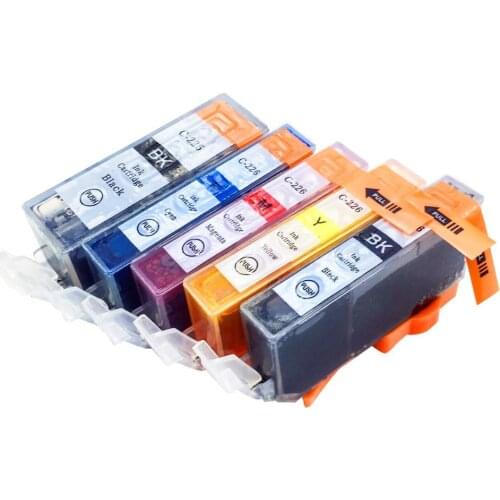 Compatible with 5pk PGI-225/CLI-226 Ink Cartridges MG6110 MG6120 with PGI-225 CLI-226