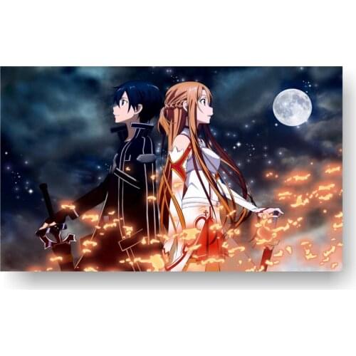 Anime Poster Sword Art Online Wall Art Diy 5d Diamond Painting Diamond Mosaic Diamond Embroidery Cross Stitch Kits Home Decor