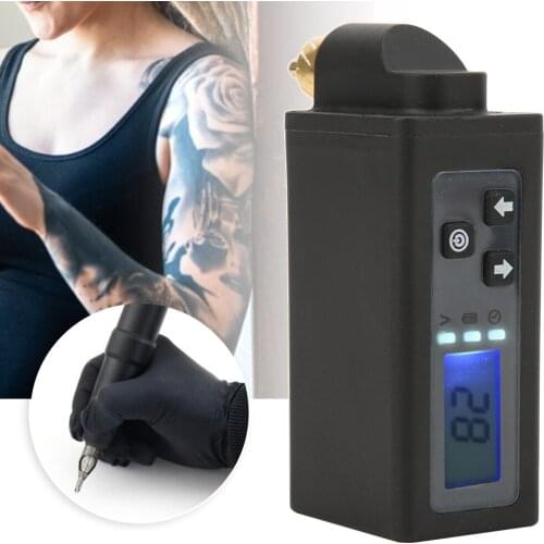 Mini Wireless Power Supply LED Display Portable Permanent Makeup Equipment Tattoo Pen Case Machine Gun Li-ion Battery Pack RCA