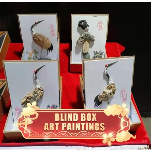 Blind Box Full Square Diamond Painting Abstract Animal Character Diamond Embroidery Portrait Home Decoration Diamond Art