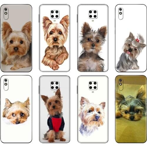 Black tpu Case For Xiaomi Redmi 7A 8 8A 9 9A 9C Case Redmi Note 8T 8 Pro T Note 9 9S 9 Pro Case Yorkshire terrier dog