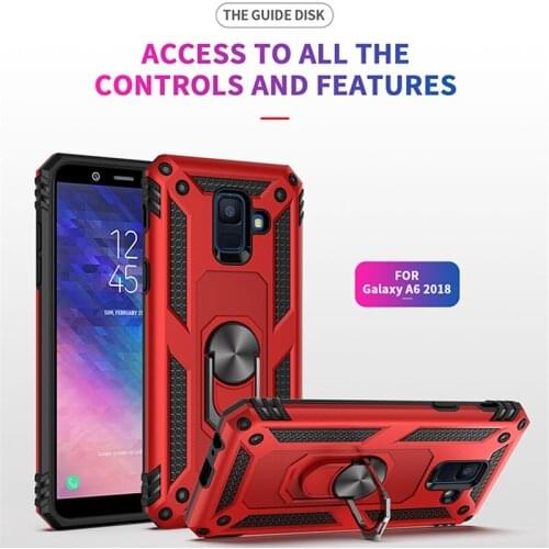 For Samsung Galaxy A6 2018 Samsung A6 Plus A6+ A 6 Plus 2018 Case Magnet Car Ring Stand Holder Cover for A6plus Coque funda capa