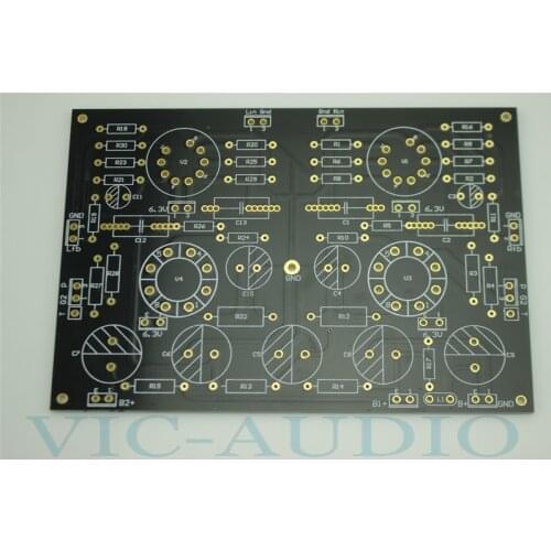 DIY Projects Gold-plated Audio Single-ended Amplifiers Double Track 185*125*3mm PCB Board 1Piece Free Shipping