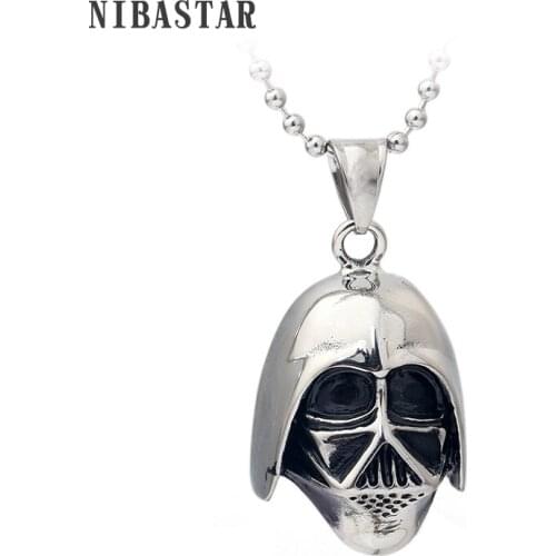 European and American Fashion Retro Atmosphere Stainless Steel Skull Head Pendant & Necklace Jewelry Necklace For Men