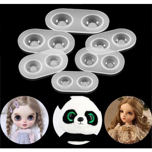 DIY Doll Eye Resin Molds DIY Crystal EpoxySilicone Mold Crystal Glue Plastic Fundus Doll Resin Eye Mold Jewelry Making Tools