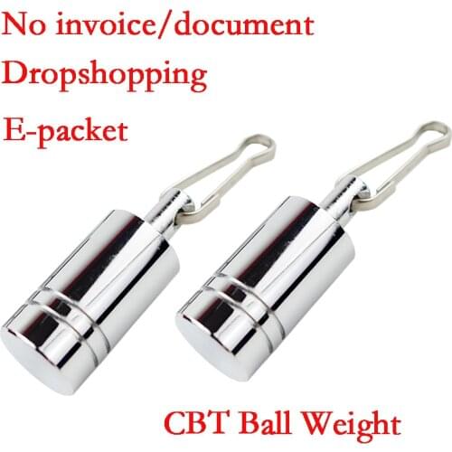 4.4oz Chrome Ball Weights Cock Ring Stretching Accessoriess Parachute Ball Stretcher Pleasures Extreme CBT Play Sex Games