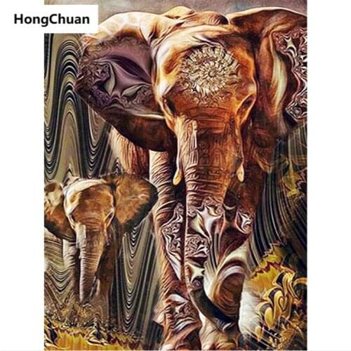 Elephant Animal 5D DIY Square/Round Diamond Painting Cross Stitch Home Decoration Mural Mosaic Diamond Embroidery Gift