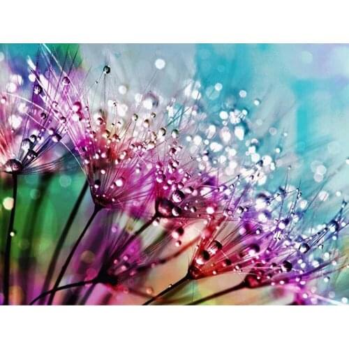 PDMDOG Diamond Painting Full Drill Square Flower 5D Diamond Embroidery Picture Of Rhinestones Mosaic Cross Stitch Home Decor