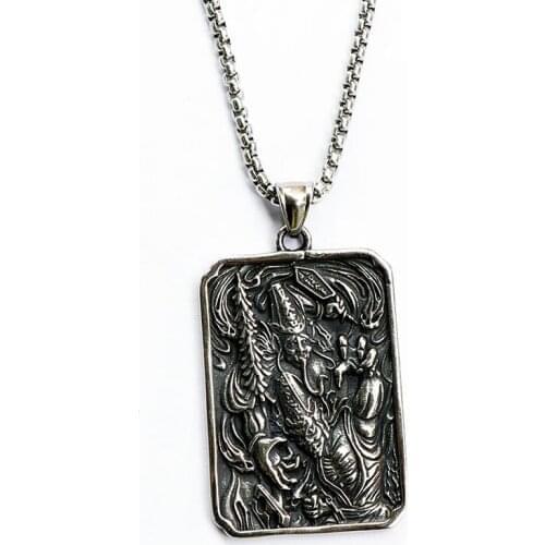 Charming silver Fashion Personalized Black and white are changeable luck art pendant