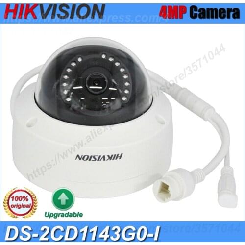 Original Hikvision DS-2CD1143G0-I 4MP Outdoor H.265 IP Dome Camera English Firmware Network PoE P2P Cloud IR IP67 Waterproof