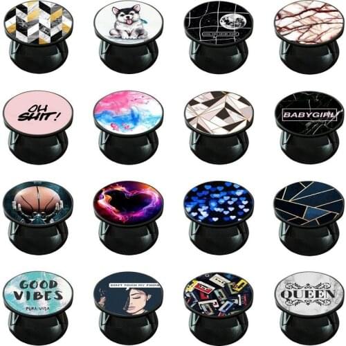 Flexible Phone Holder Round Expanding Stand and Grip Hand Finger Ring Support Smartphone