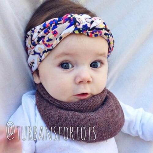Baby Girl Bow Headbands Handmade Cotton Print Knot Cross Hair Band Bohemian Hairband Fashion Baby Girl Boy Hair Accessories
