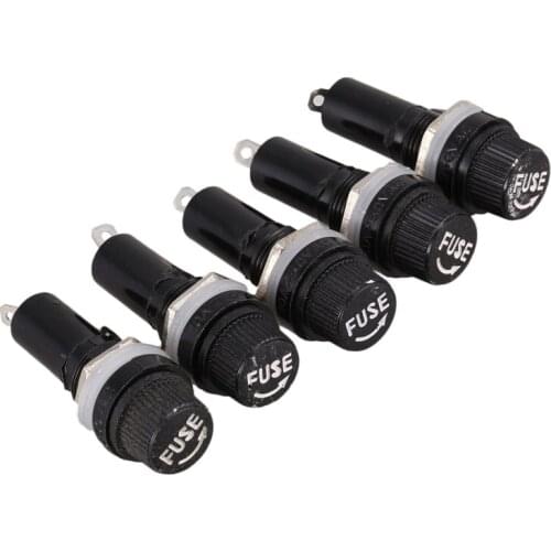 Promotion! 5 Pcs AC 125V 15A 6 x 30mm Panel Mount Fuse Holder