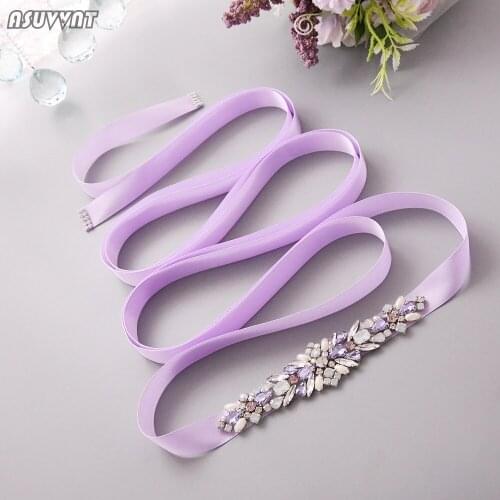 Fashion Belt For Bride Wedding Color Protein Rhinestone Belt Braided Prom Party Dress Up Belt For Bridesmaid Women Lady