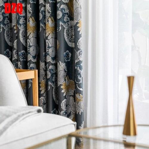 Modern Simple New Single Side Printing Curtains for Living Dining Room Bedroom
