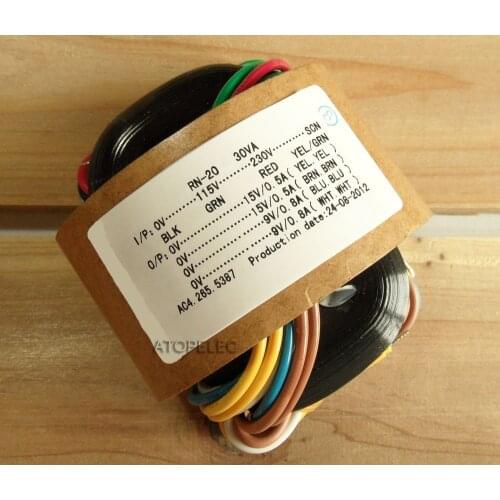 115V-230V 30W R-Core Transformer 15V+15V 9V+9V for Audio Amplifier Preamps AMP DAC R Core