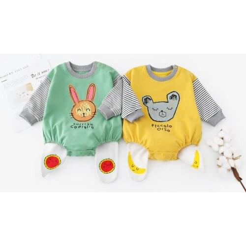 Spring 2020 Baby Bodysuit Cartoon Boys and Girls Infant Wear