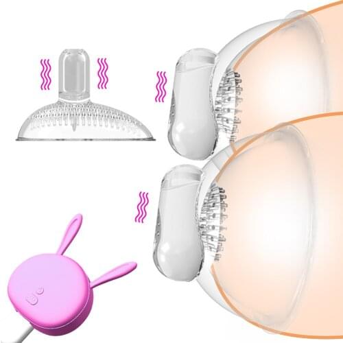 Nipple Massage Vibrator Clitoris Stimulator Oral Cunnilingus Vagina Licking Vibrator Breast Pump Enlarge Sex Toy for Woman
