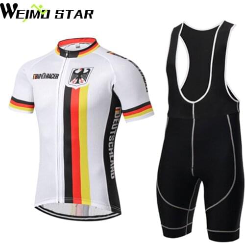 Weimostar Team Cycling Clothing Ciclismo Men Set Bike Clothing Summer Breathable Bicycle Wear Short Sleeve Cycling Jersey Sets