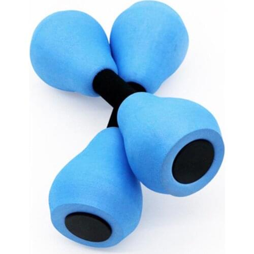 1 Pair EVA Water Foam Floating Dumbbell Aquatic Exercise Dumbells Swimming Pool Water Barbells Hand Bar For Water Yoga Fitness