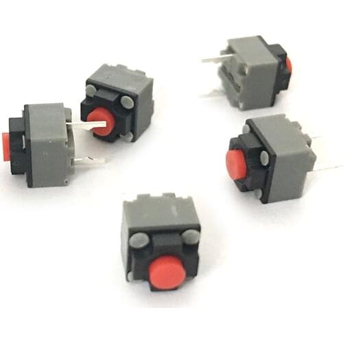 10Pcs Mute Button 6*6*7.3 Silent Switch Wireless Mouse Square Mute Micro Switch Button M330 M220 Repair Parts