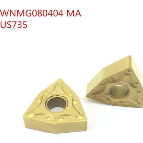 100PCS WNMG080404/08-MA US735 carbide Insert turning tool cnc tool Internal Turning Tool or External Turning Tool