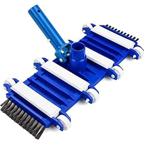 14 inch Weighted Flexible Pool Vacuum Head Pool Vacuum Head with Side Brushes Great for Cleaning Debris From Pool Floors