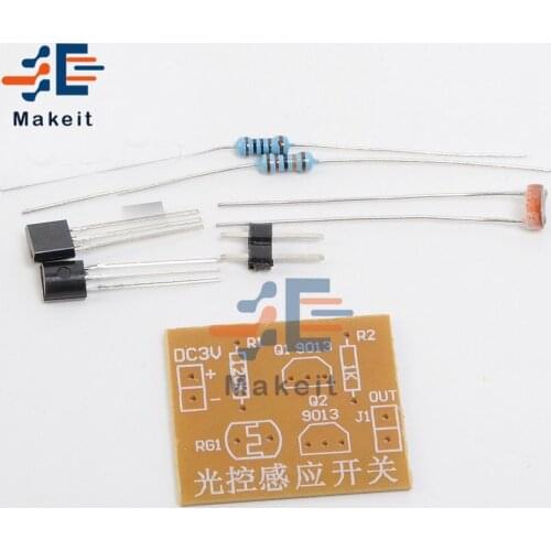 2Pcs/lot Light Control Sensor Switch Module Photosensitive Induction Switch Kits DIY Integrated Circuit Suite DIY Kit