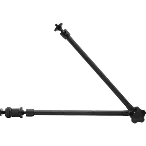 20Inch Adjustable Articulating Friction ic Arm with Hot Shoe Mount for LED Light DSLR Rig LCD Monitor