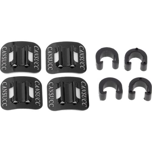 4 Sets Base Bicycle Transmission Line Pipe Holder - Aluminum Alloy, High Strength,Durable Derailleur Cable Base