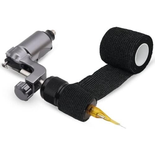 48/24/12/6Pcs Black Tattoo Bandage Wrap Tape Waterproof Self Adhesive Elastic Bandage Finger Protection Tattoo Makeup Accessorie