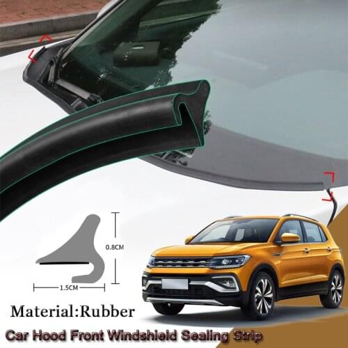 Car Seal Strip Windshied Spoiler Filler Protect Edge Weatherstrip Strips Sticker Accessories For Volkswagen T-Cross 2016-2020