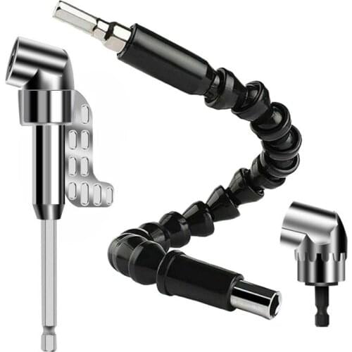 Electric Corner Device Combination Set Hexagonal Handle Bit Screwdriver Bending Tool Black Universal Flexible Shaft Bending