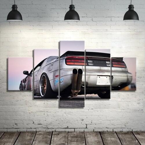 Modern Art Frame Print Wall Canvas Pictures 5 Panel Nissan 300ZX Fairlady Z Home Decor Car Living Room Paintings Modular Poster