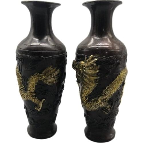 Chinese Old Bronze Copper Brass Vase