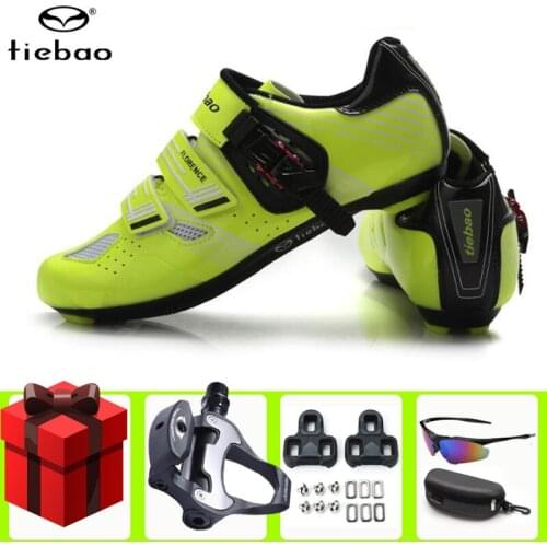 Tiebao Road Cycling Shoes Men Women Professional Self Lock Bicicleta Carretera Sneakers Breathable Bicycle Racing Riding Shoes