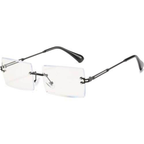 2021 hot seller-shaped anti-blue light men women glasses simple retro flat mirror multicolor frame personalized glasses PC lens