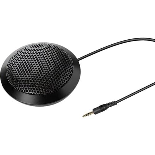 Conference Microphone Omnidirectional Condenser Microphone 3.5mm Interface for Video Conferencing Online Courses