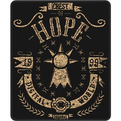 Hope Amazing Mouse Pad Digimon Nostalgic Anime with Locking Edge Mouse Mats Rubber Computer Keyboard Desk Pad