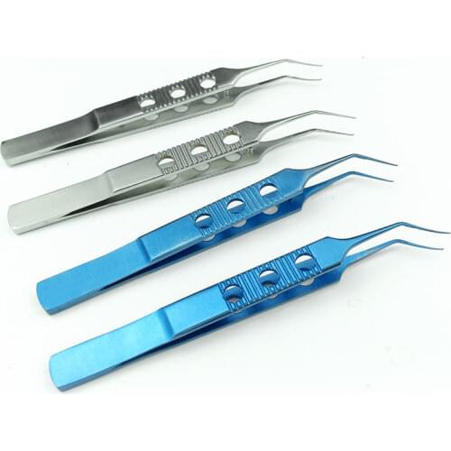 Ophthalmic Tweezer Titanium Stainless Steel Capsulorhexis Forceps Autoclavable Ophthalmic Eye Instruments
