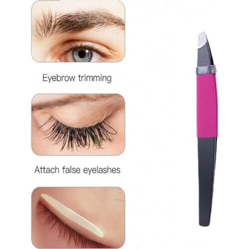 1Pcs Eyebrow Professional Tweezer Hair Beauty Fine Hairs Puller Stainless Steel Slanted Eye Brow Clips Removal Makeup Tools